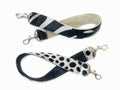 Short Printed Calf Hair Strap - Black & White - MORE COLORS