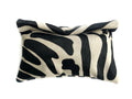 Black & Off-White Zebra Calf Hair Roll Down Clutch