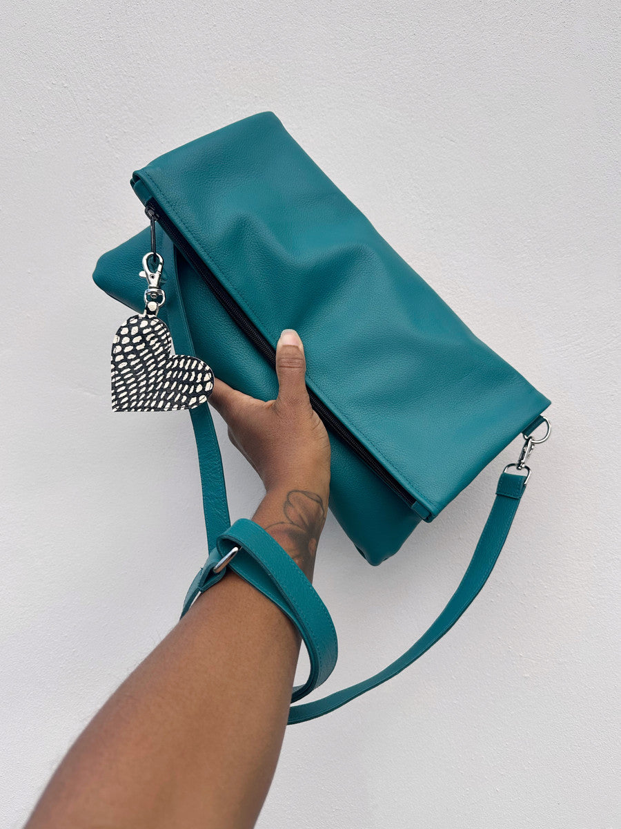 Color Me Foldover Leather Clutch - MORE COLORS