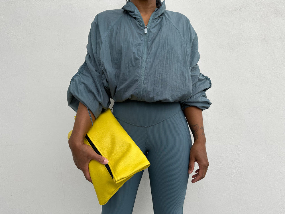 Color Me Foldover Leather Clutch - MORE COLORS