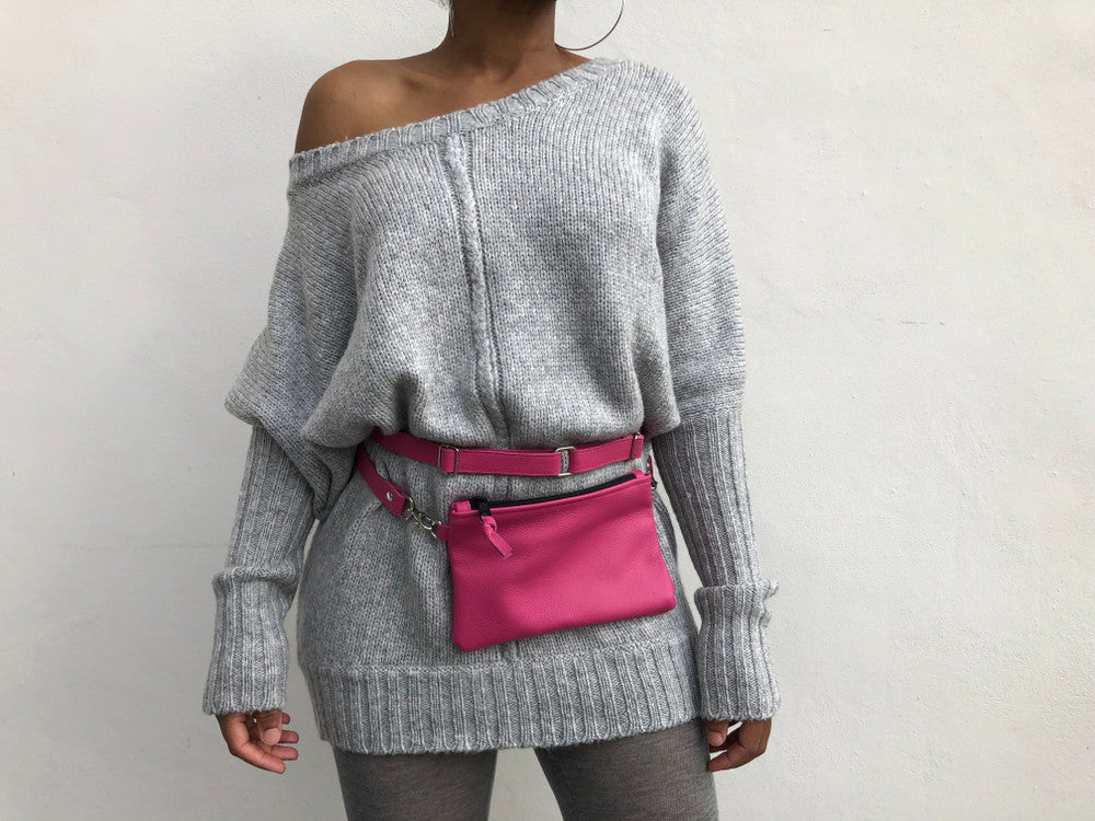 Convertible Crossbody Leather Mini Bag - MORE COLORS