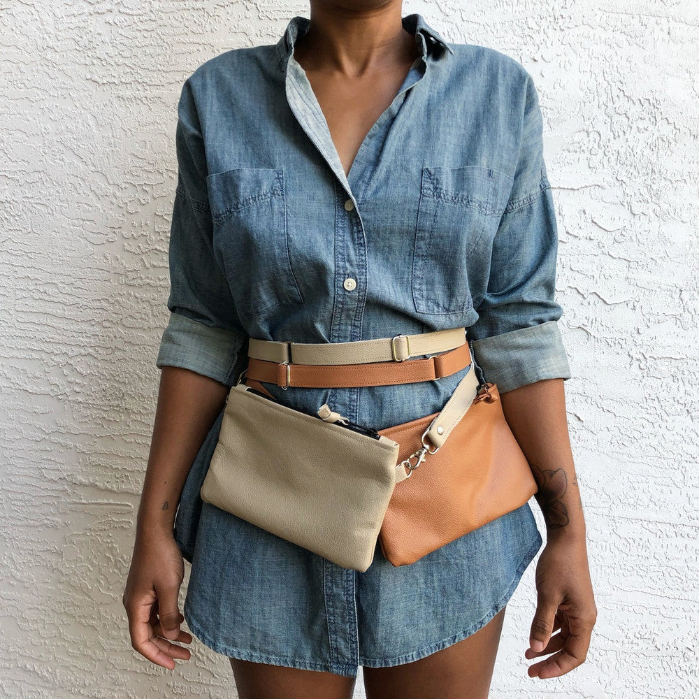 Convertible Crossbody Leather Mini Bag - MORE COLORS