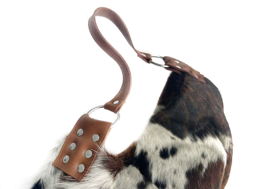 Delta Shoulder Bag - Tri-Color Cow Print