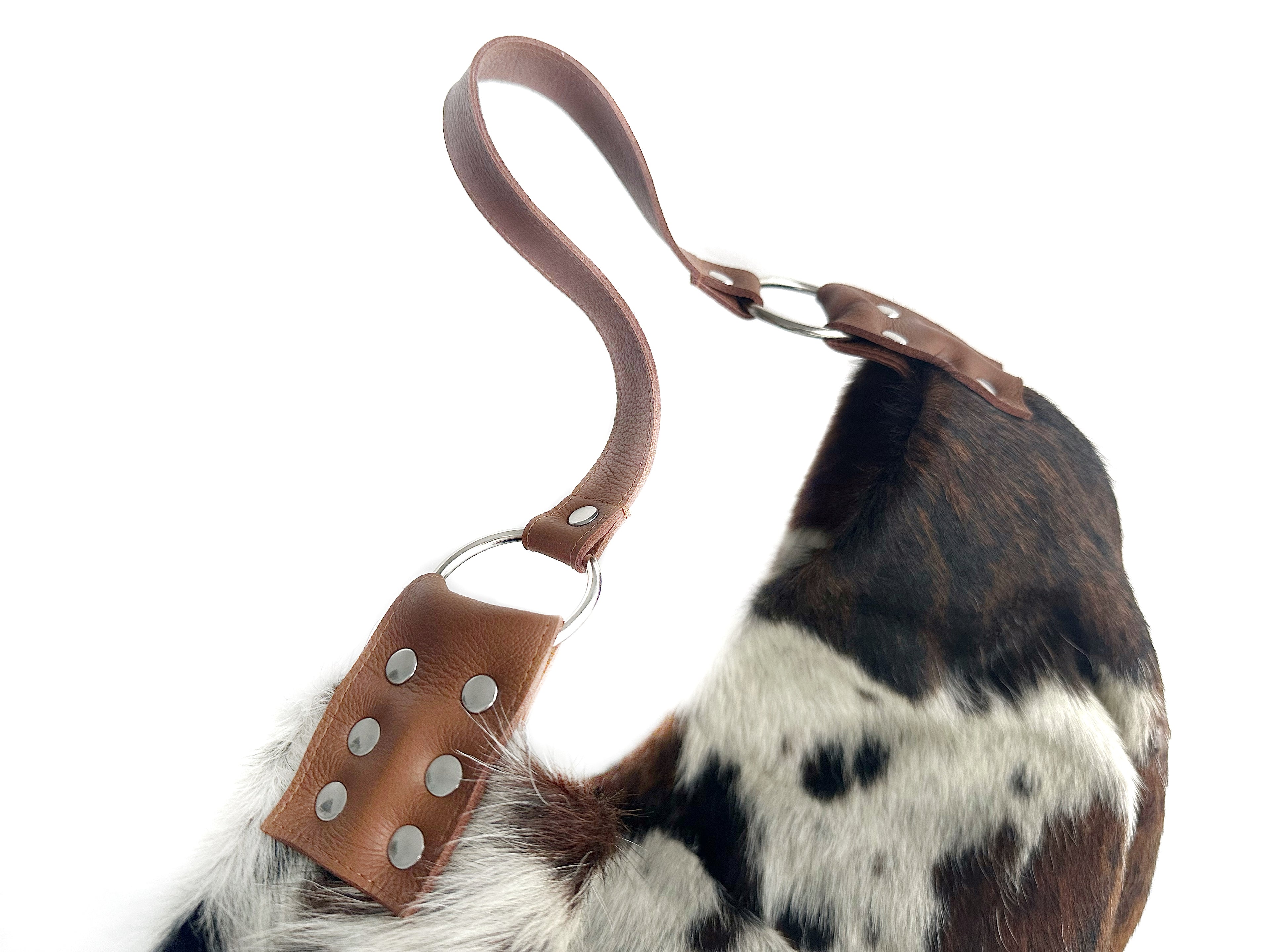 Delta Shoulder Bag - Tri-Color Cow Print