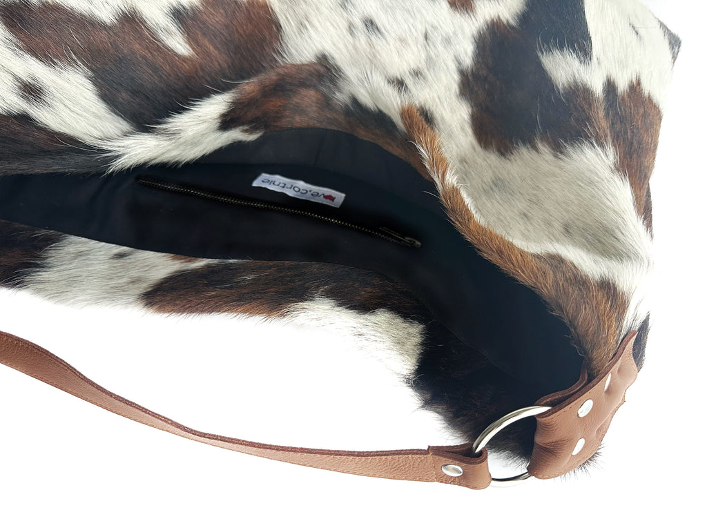 Delta Shoulder Bag - Tri-Color Cow Print