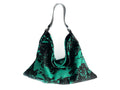 NEW! Delta Shoulder Bag - Green & Black Acid Wash Calf Hair