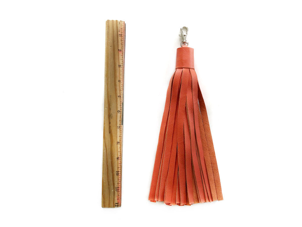 Jumbo Leather Tassel - MORE COLORS