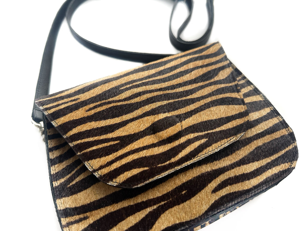 NEW! Kai Crossbody Bag - Brown Mini Zebra