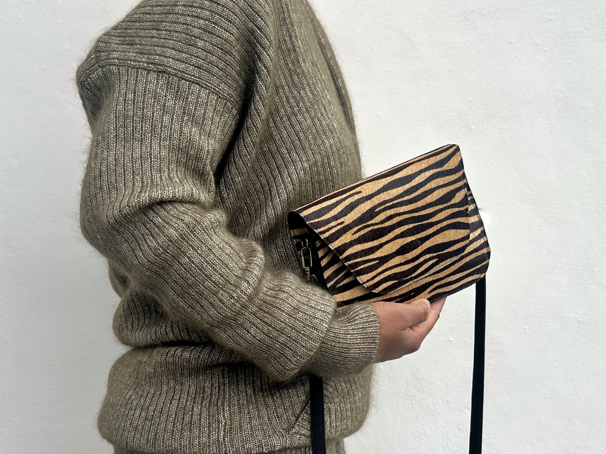 NEW! Kai Crossbody Bag - Brown Mini Zebra