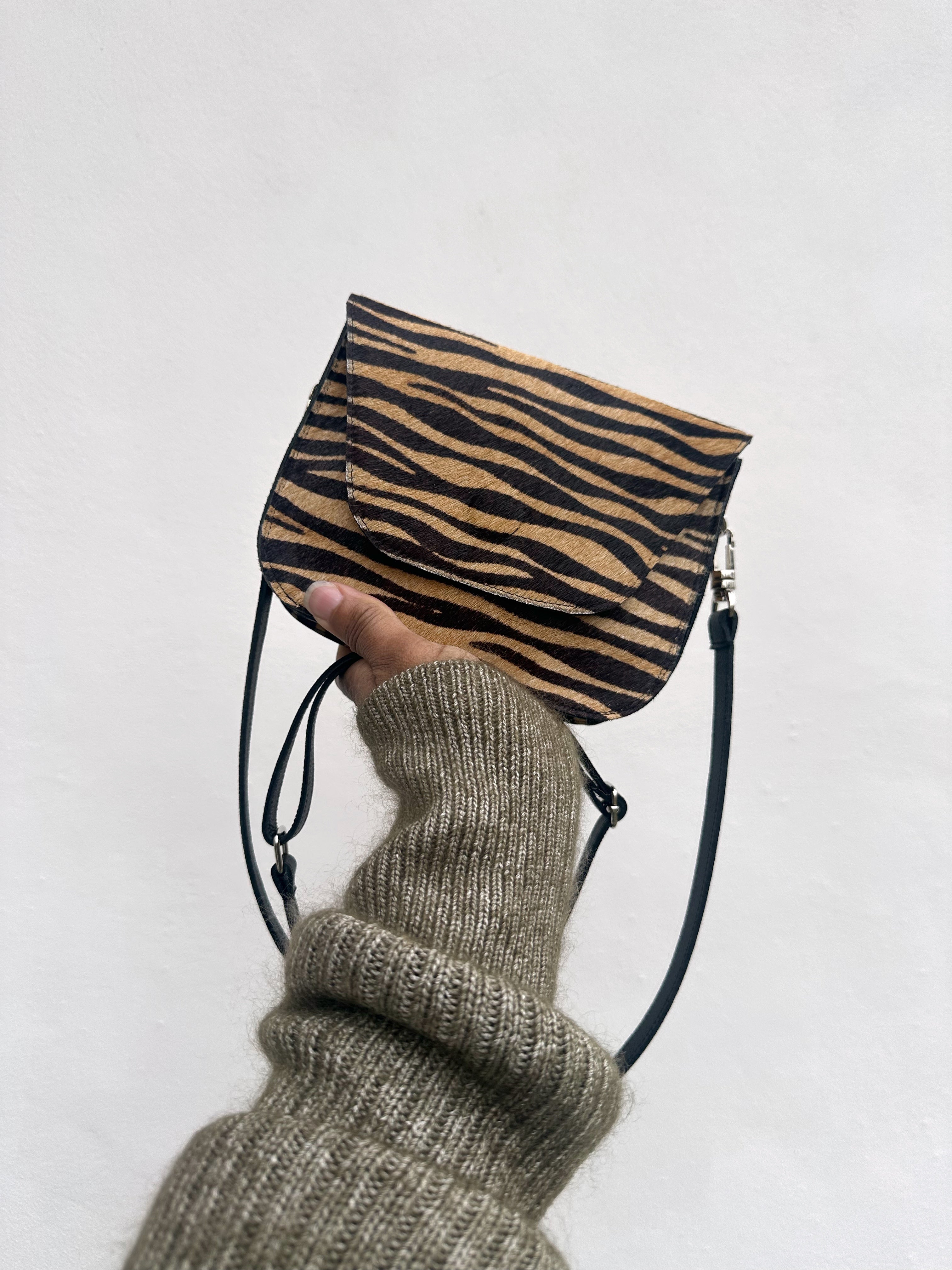 NEW! Kai Crossbody Bag - Brown Mini Zebra