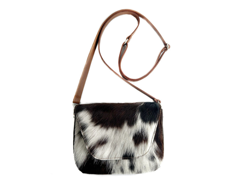 Kai Crossbody - Tri-Color Cow Print