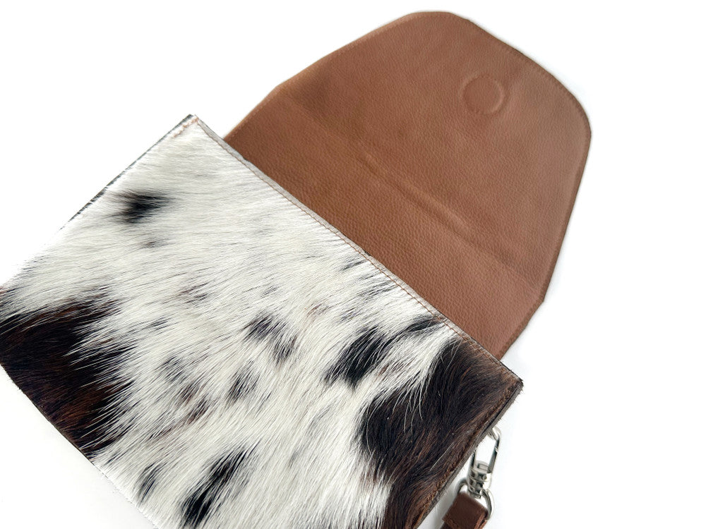 Kai Crossbody - Tri-Color Cow Print