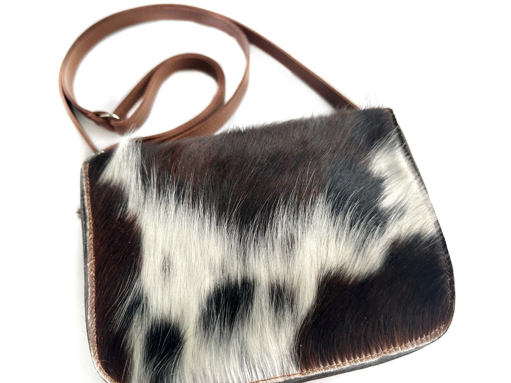 Kai Crossbody - Tri-Color Cow Print