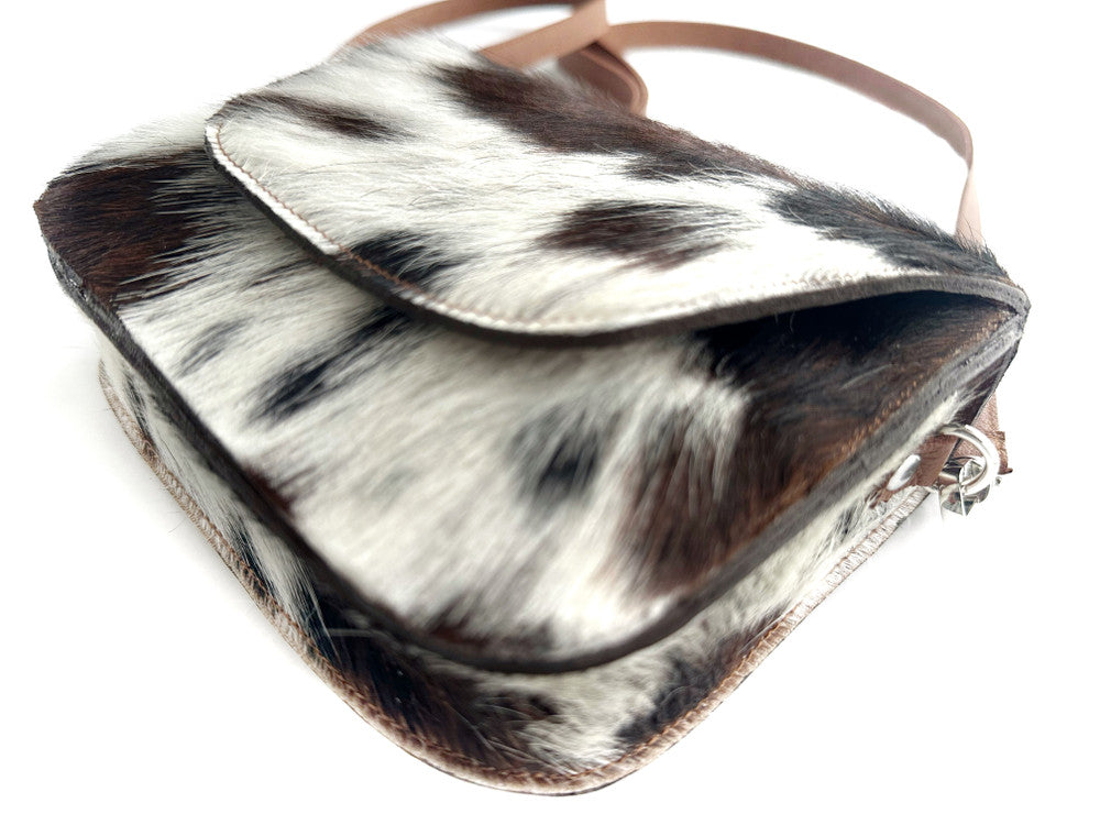 Kai Crossbody - Tri-Color Cow Print