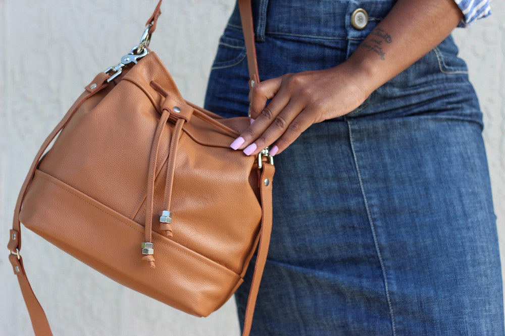 KeKe Leather Bucket Bag - MORE COLORS