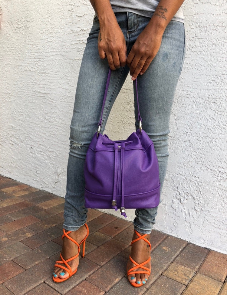 KeKe Leather Bucket Bag - MORE COLORS