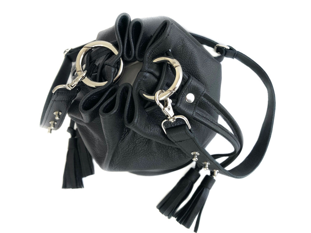 Medium Queendom Leather Bucket Bag - MORE COLORS