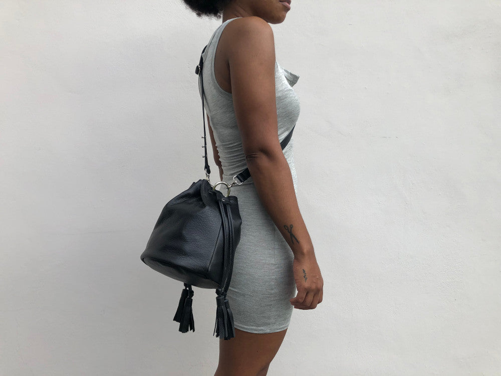 Medium Queendom Leather Bucket Bag - MORE COLORS