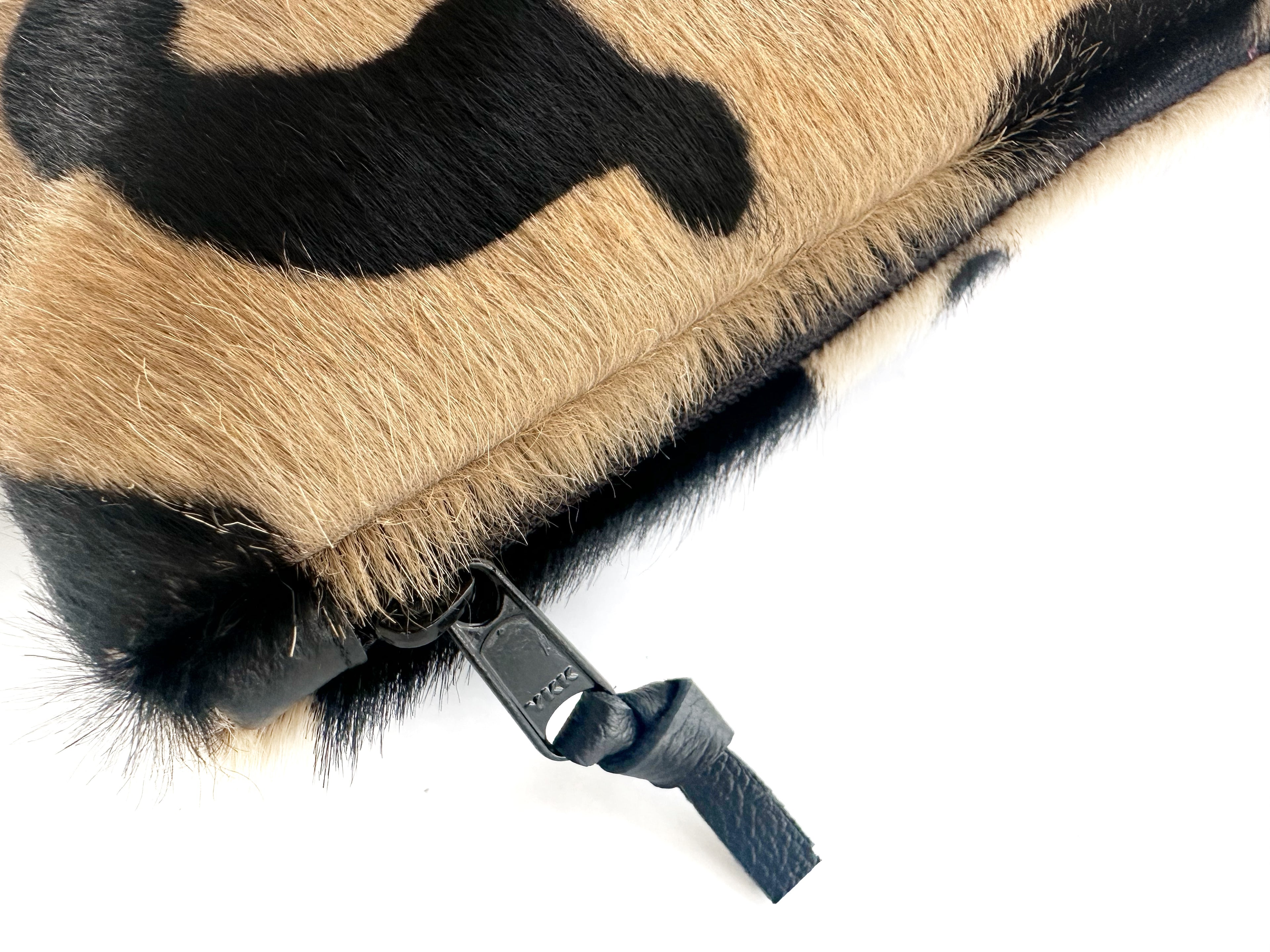 NEW! Midi Calf Hair Clutch - Jaguar