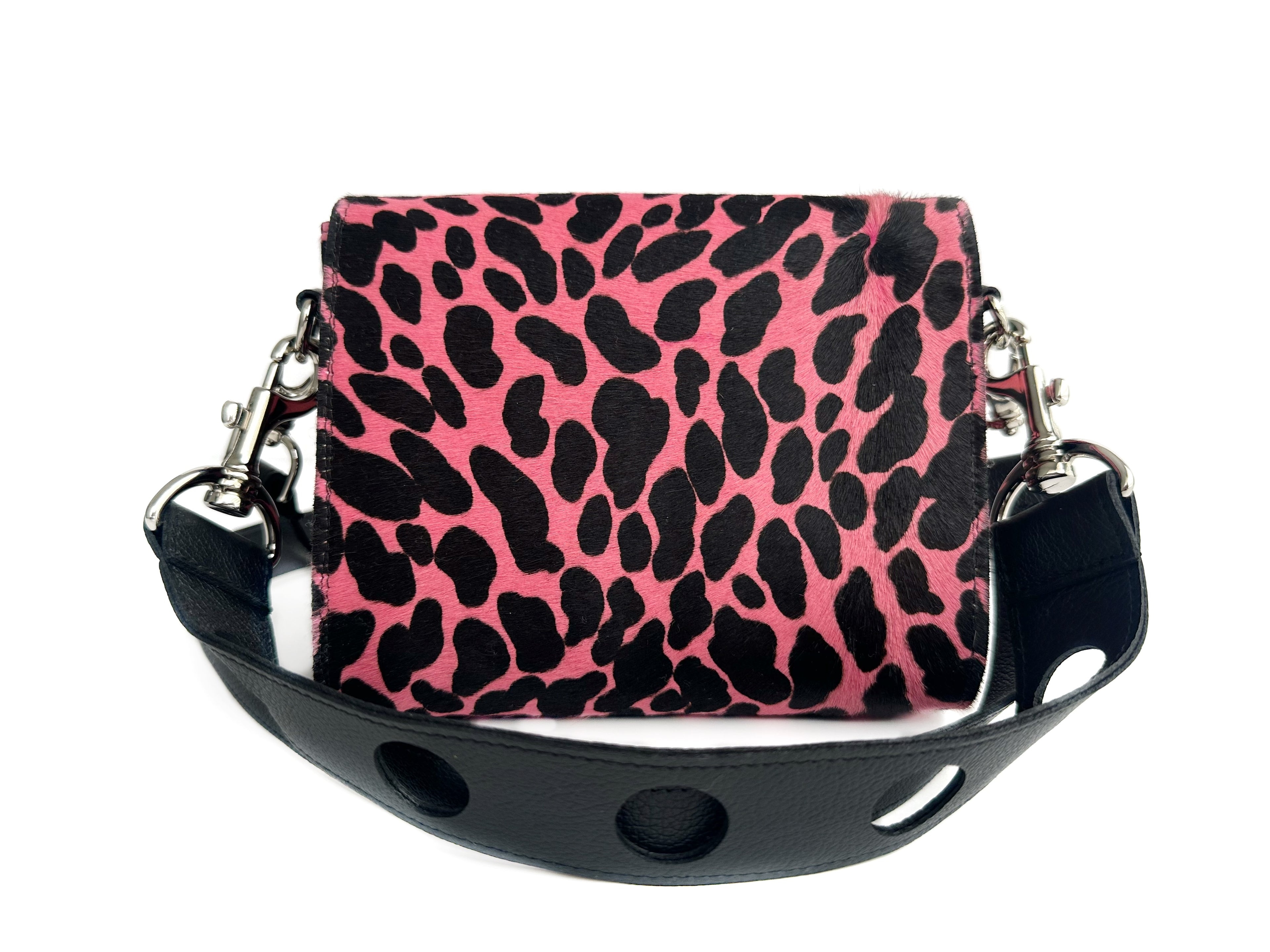 NEW! Mini Snap Crossbody - Coral Spotted Calf Hair