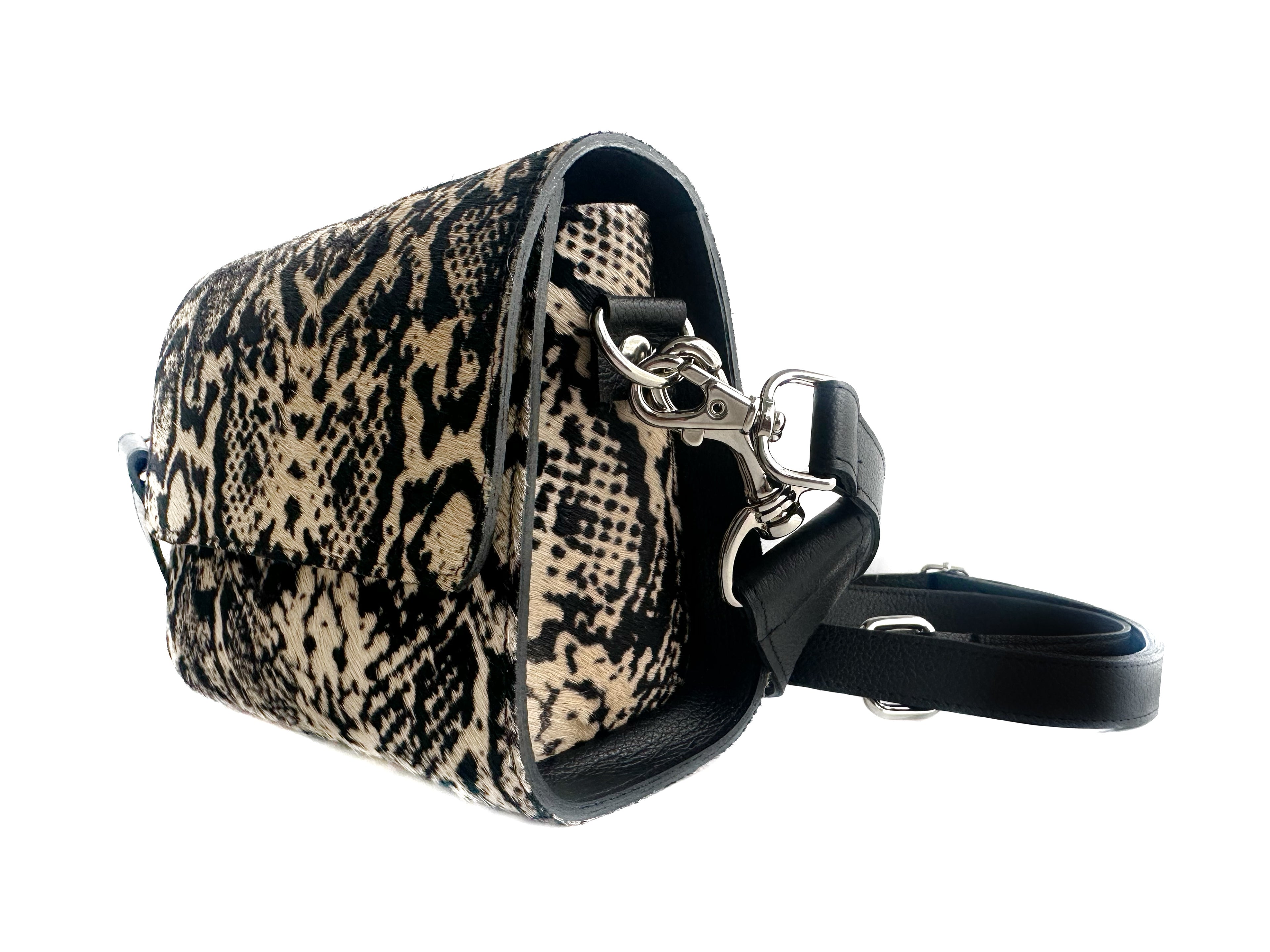 NEW! Mini Snap Crossbody - Python Calf Hair
