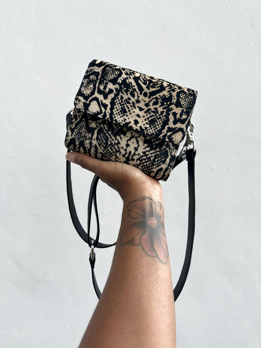 NEW! Mini Snap Crossbody - Python Calf Hair