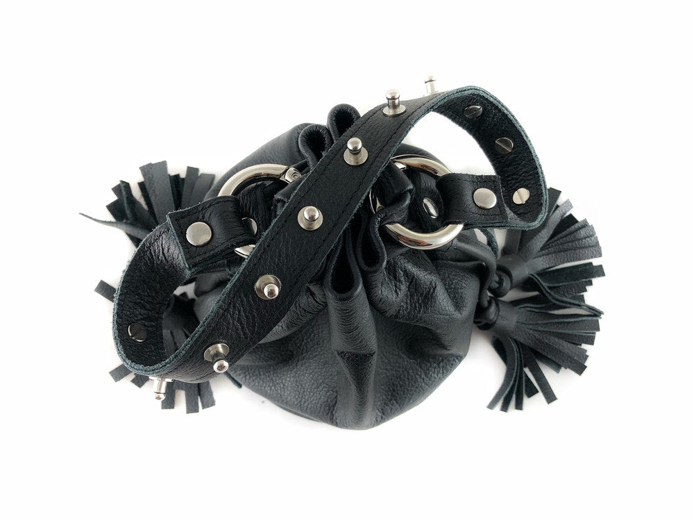 Queendom Studded Leather Mini Bucket Bag - MORE COLORS