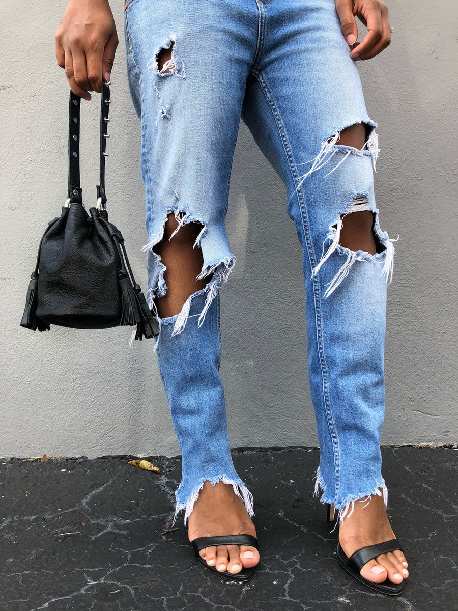 Queendom Studded Leather Mini Bucket Bag - MORE COLORS