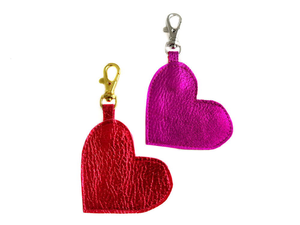NEW! Sweetheart Charm - Metallic Leather