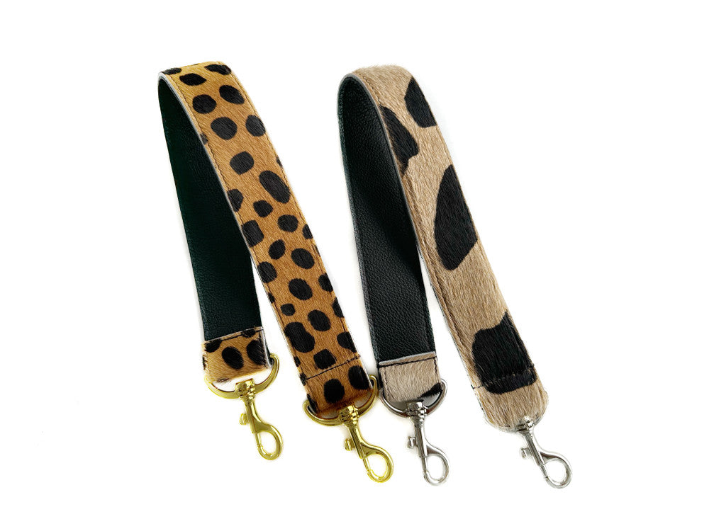 Short Printed Calf Hair Strap - Tan - MORE COLORS