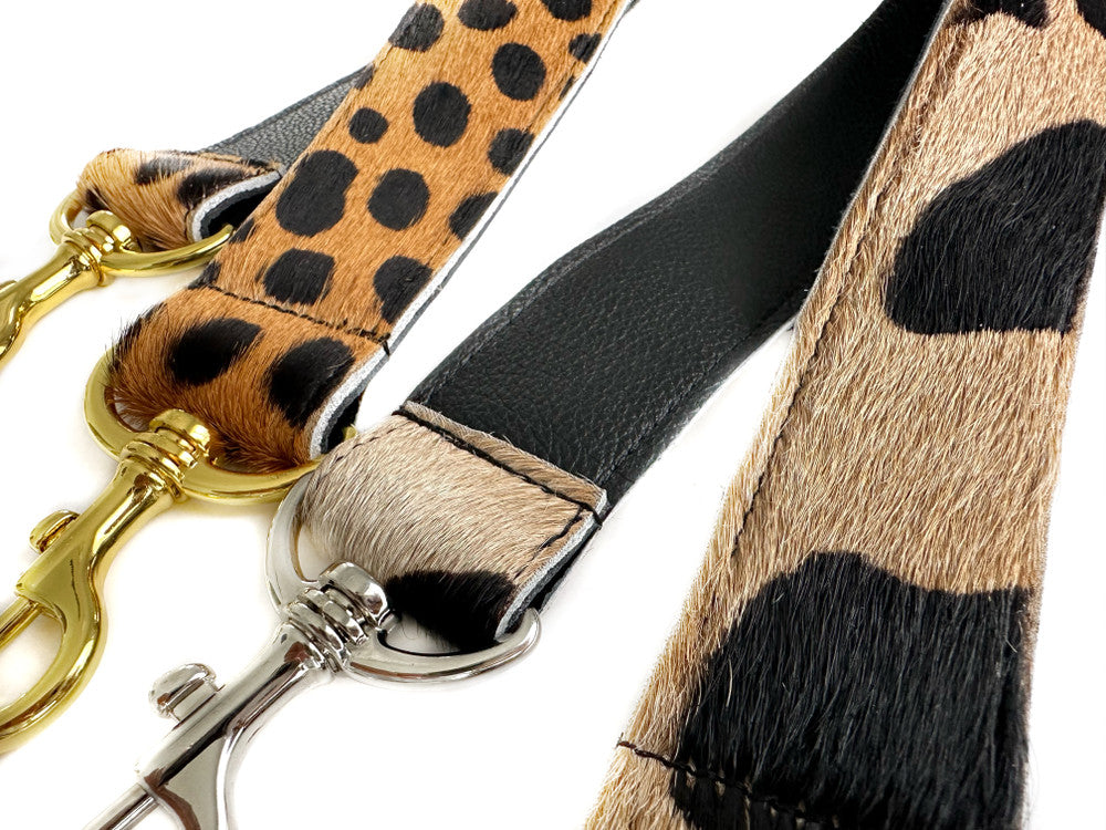 Short Printed Calf Hair Strap - Tan - MORE COLORS