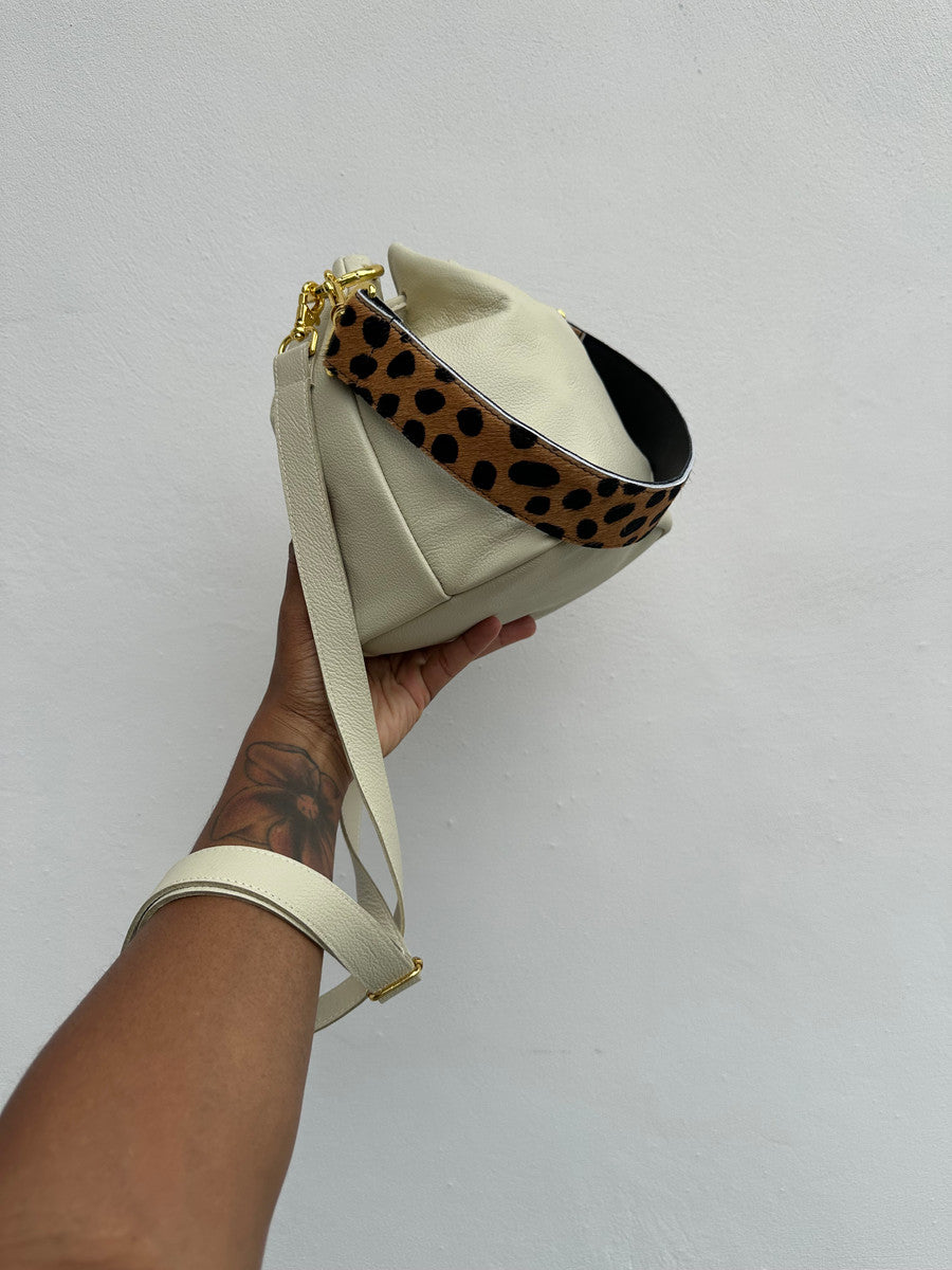 Short Printed Calf Hair Strap - Tan - MORE COLORS