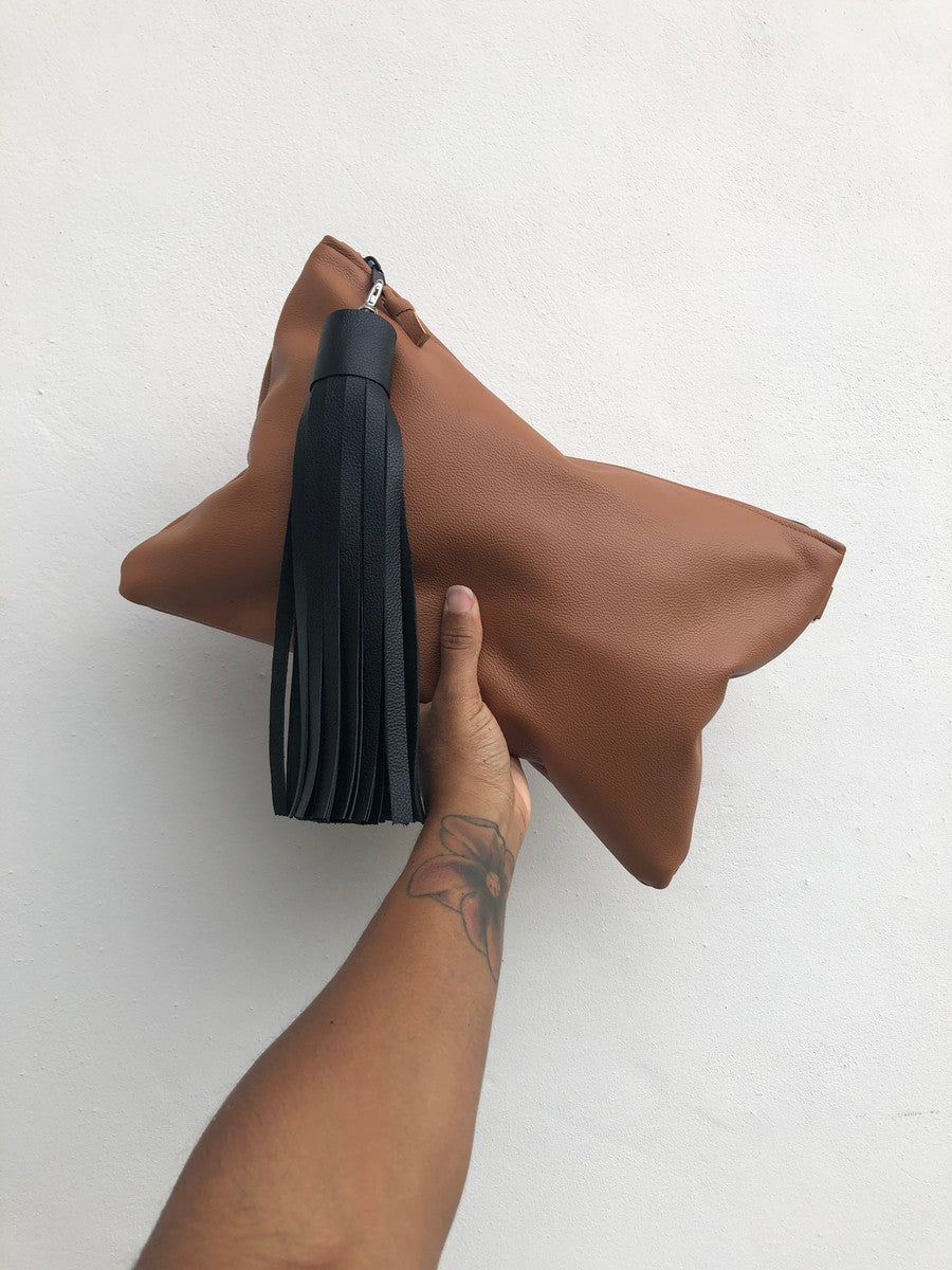 NEW! Color Me Zip Top Leather Clutch - MORE COLORS